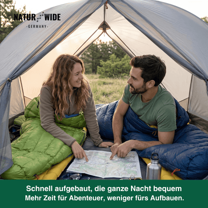 Daunenschlafsack 90 % Gänsedaunen, 725 g – Ansicht 6