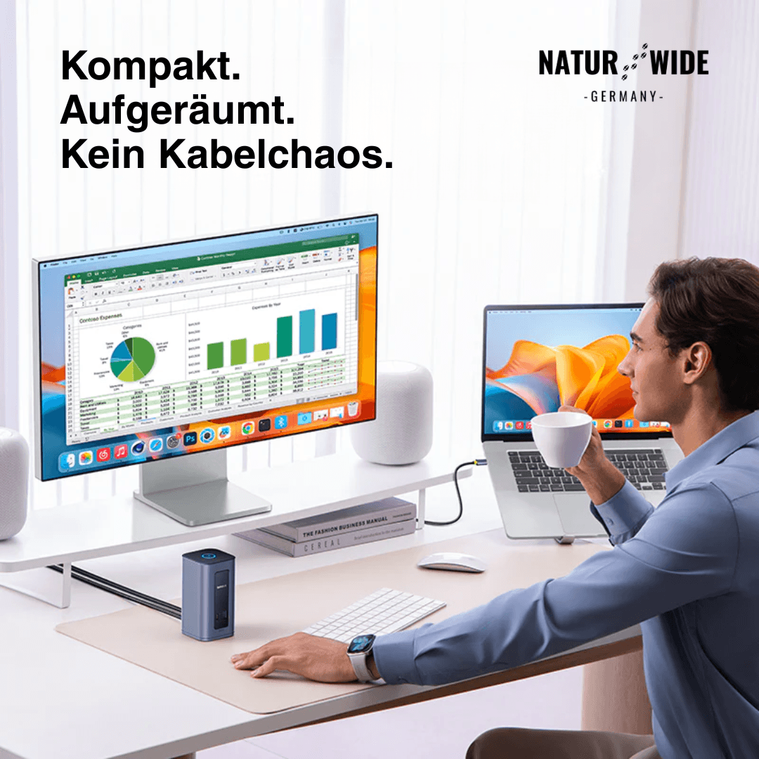 USB-C-Dockingstation 12-in-1, 2 × 4K HDMI – Ansicht 10