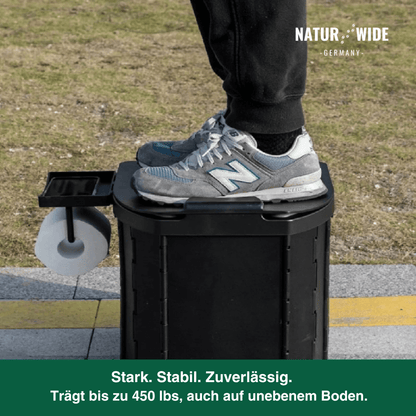 Faltbare Campingtoilette bis 200 kg, 1,85 kg – Ansicht 4