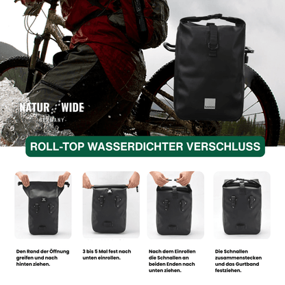 Fahrrad-Packtasche 10 L mit Rollverschluss – Ansicht 2