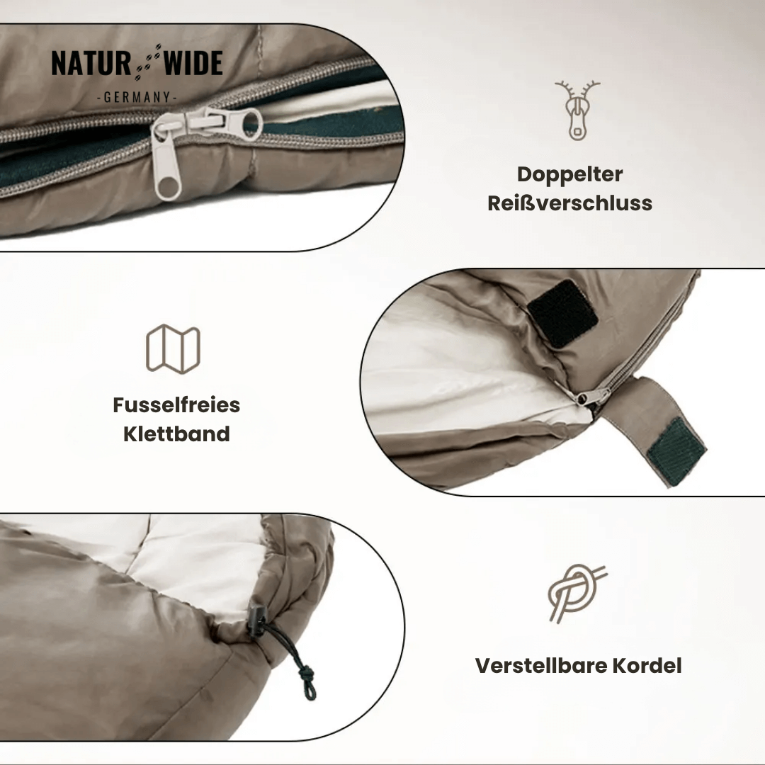 Mumienschlafsack, Komfort bis -1 °C oder -12 °C – Ansicht 9