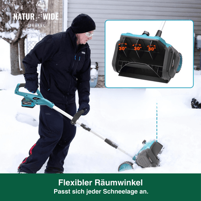 Akku-Schneefräse 3500 W, bürstenlos, mit Rädern – Ansicht 6