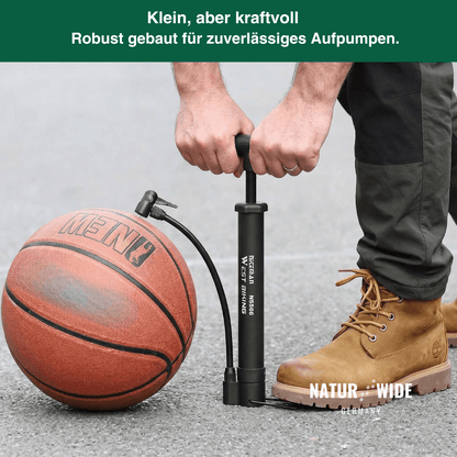 Mini-Standpumpe für Fahrrad & Ball, 5,5 bar – Ansicht 3