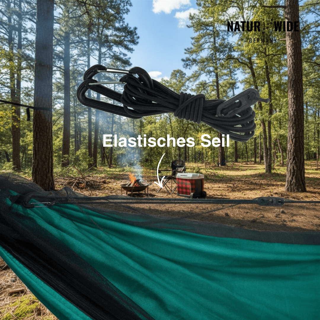 Camping-Hängematte mit Moskitonetz & Tarp – Ansicht 11