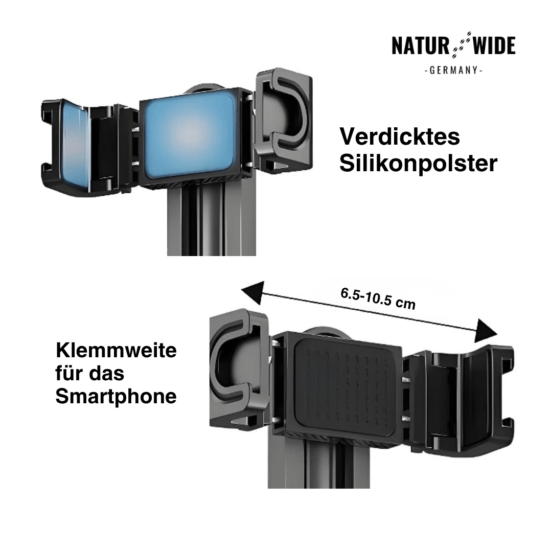 Mini-Selfie-Stick mit Stativ & Fernauslöser – Ansicht 2
