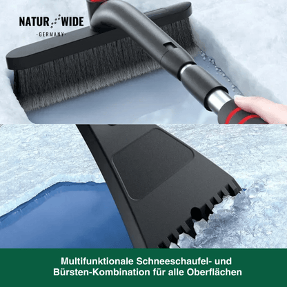 Teleskop-Schneebürste mit Eiskratzer, 2-in-1 – Ansicht 4