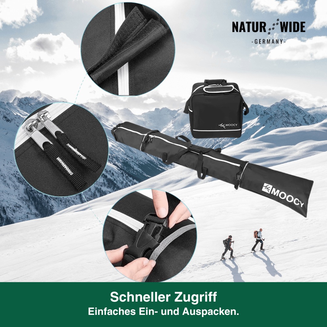 Skisack & Skischuhtasche im Set, bis 200 cm – Ansicht 3