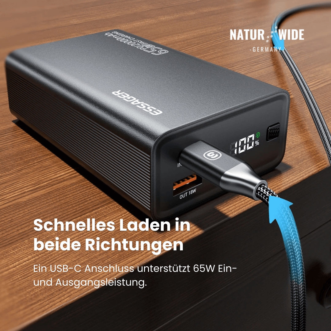 Powerbank 20.000 mAh mit 65 W USB-C PD – Ansicht 5