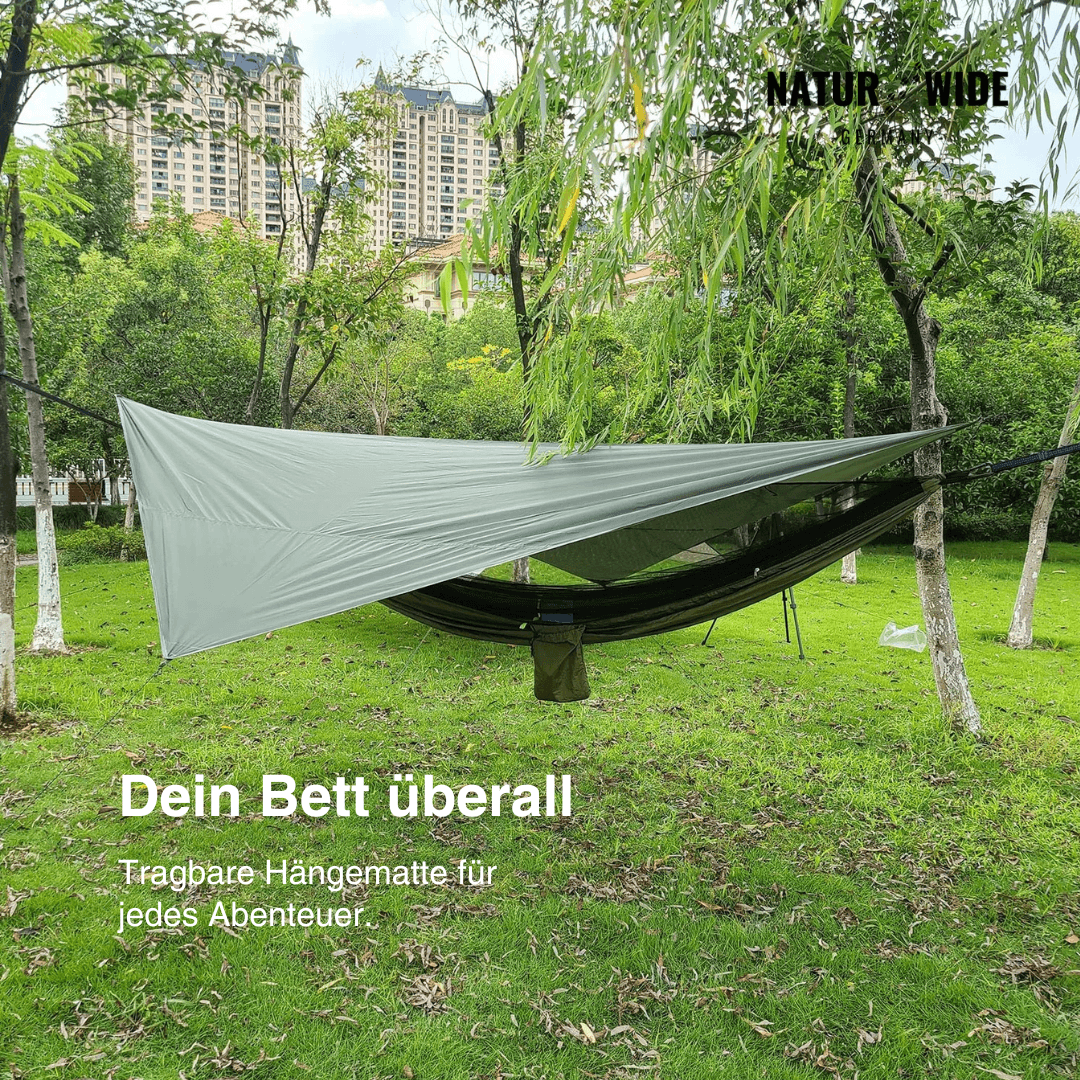 Camping-Hängematte mit Moskitonetz & Tarp – Ansicht 6