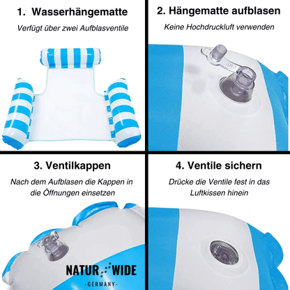 Aufblasbare Wasserhängematte für Pool & See – Ansicht 8