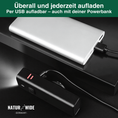 Fahrrad Frontlicht USB, 10.000 mAh mit Powerbank – Ansicht 10