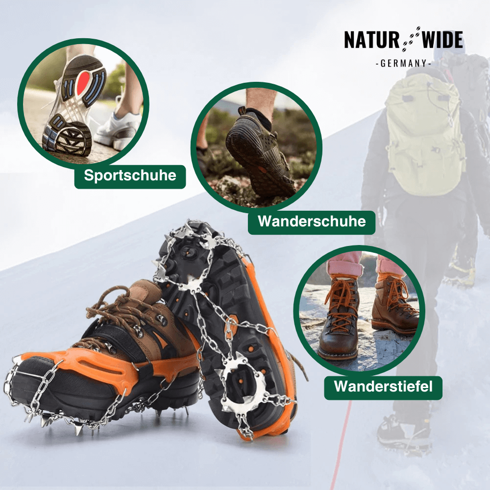 Schuhspikes für Eis und Schnee, Edelstahl – Ansicht 2