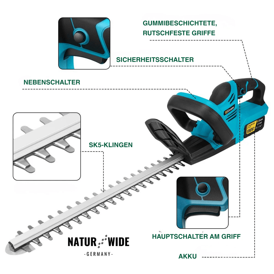 Akku-Heckenschere 51 cm, bürstenlos, 18 V – Ansicht 4