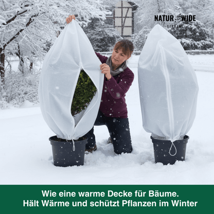 Winterschutz-Haube für Pflanzen mit Zipper – Ansicht 4