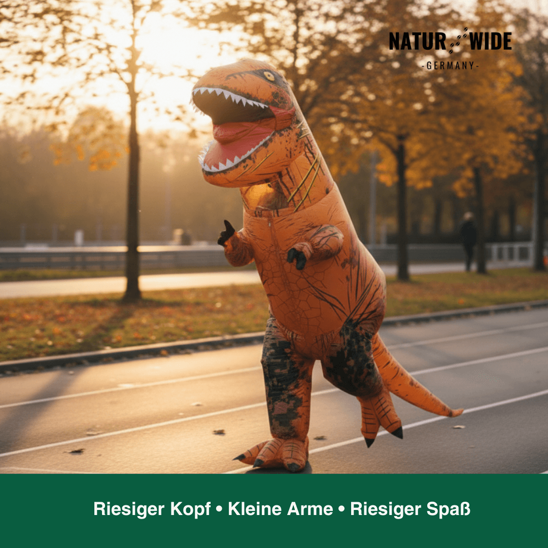 Aufblasbares T-Rex-Kostüm, Kind & Erwachsene – Ansicht 2