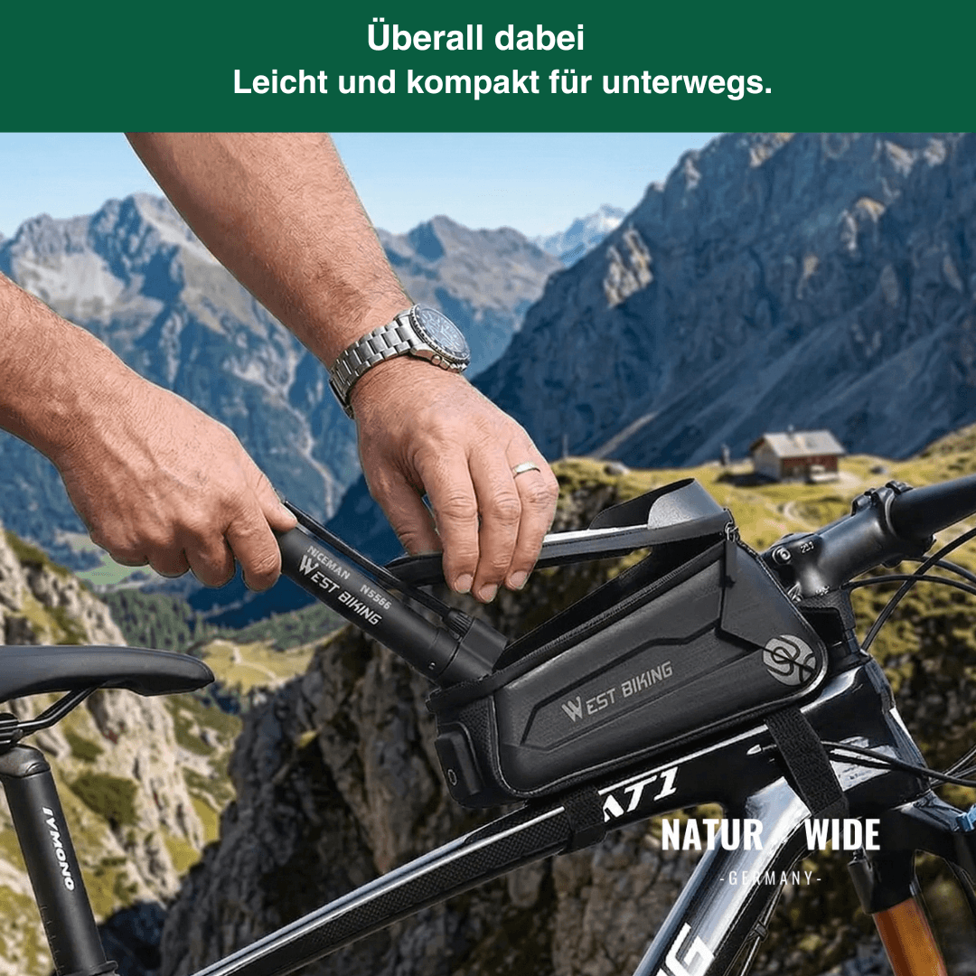 Mini-Standpumpe für Fahrrad & Ball, 5,5 bar – Ansicht 9