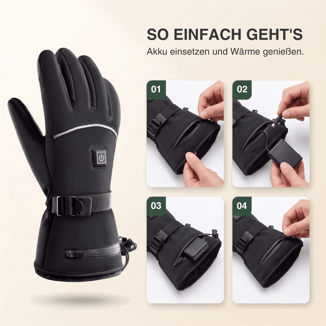 Beheizte Handschuhe mit Akku & 3 Heizstufen – Ansicht 7