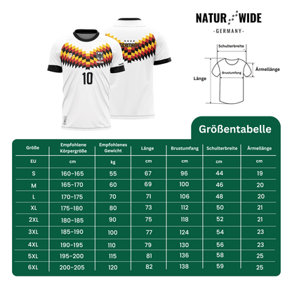 Deutschland-Fantrikot im Retro-Look, S–6XL – Ansicht 2