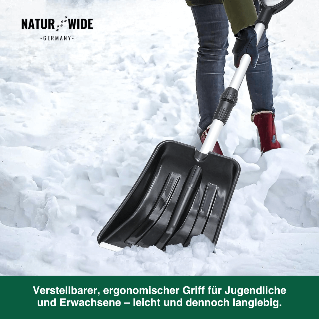 Teleskop-Schneeschaufel fürs Auto, Alu, 1 kg – Ansicht 8