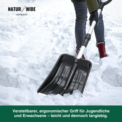 Teleskop-Schneeschaufel fürs Auto, Alu, 1 kg – Ansicht 8
