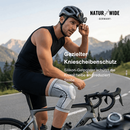 Gestrickte Kniebandage mit Silikonring, M–XL – Ansicht 2