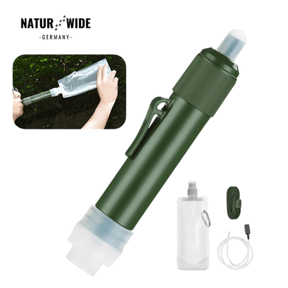 Mini-Wasserfilter für Camping, Wandern & Notfall