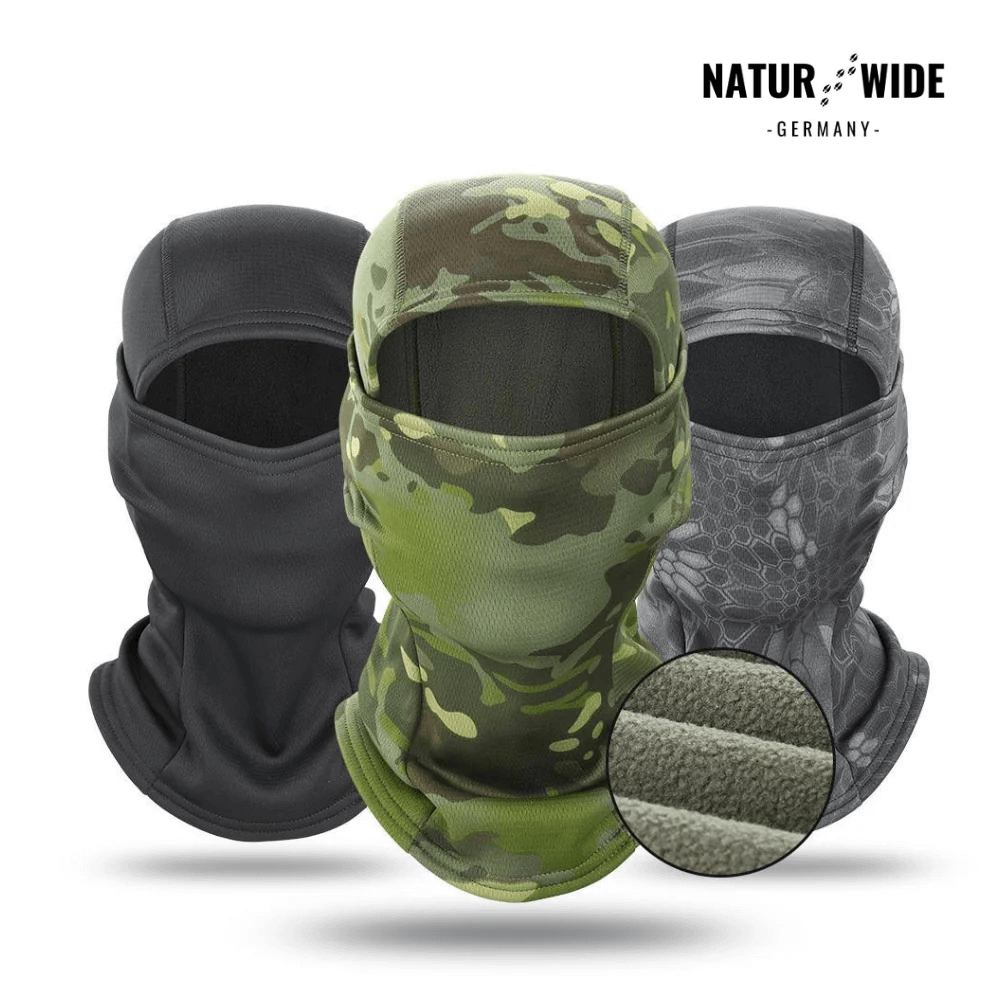 Fleece-Sturmhaube winddicht, auch unter Helm – Ansicht 2