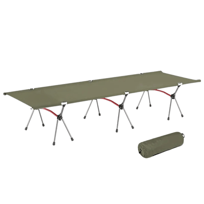 Faltbares Feldbett bis 120 kg, nur 2,2 kg – Moosgrün