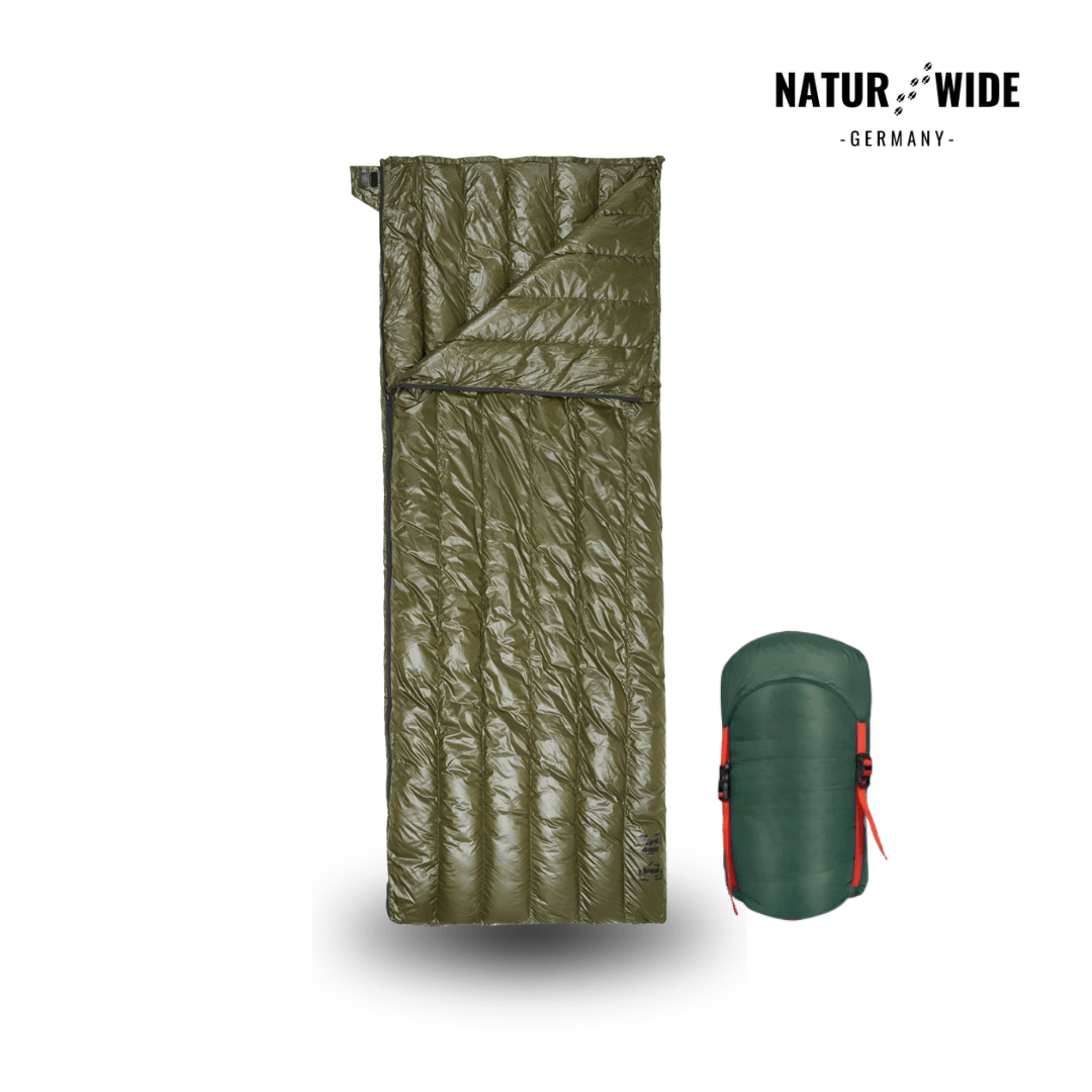 Daunenschlafsack 90 % Gänsedaunen, 725 g