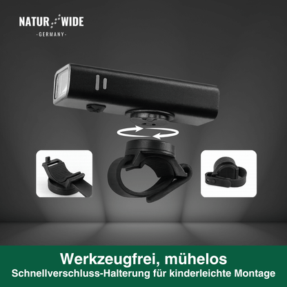 Fahrrad Frontlicht USB, 10.000 mAh mit Powerbank – Ansicht 7