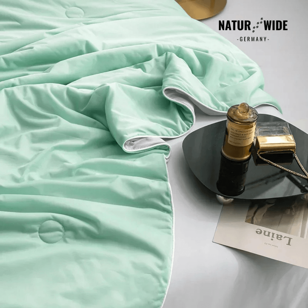 Kühlende Sommerdecke aus Ice Silk, doppelseitig – Ansicht 15