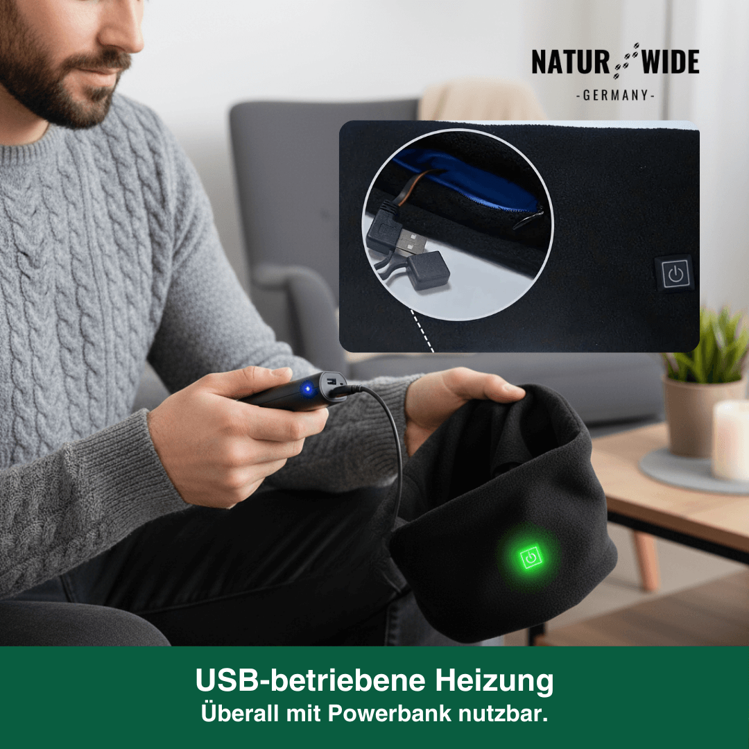 Beheizter Nackenwärmer mit USB, 3 Stufen – Ansicht 4
