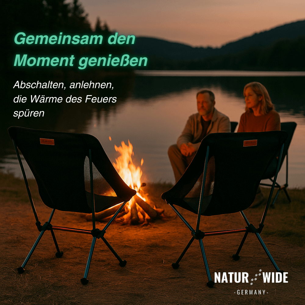 Leichter Campingstuhl, hohe Lehne, 1,3 kg – Ansicht 3