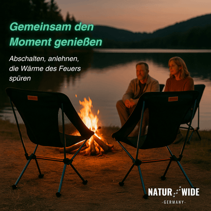 Leichter Campingstuhl, hohe Lehne, 1,3 kg – Ansicht 3