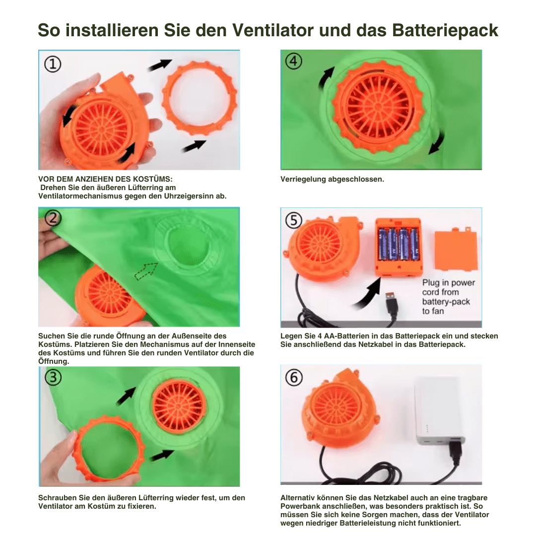 Aufblasbares Alien-Kostüm für Kind & Erwachsene – Ansicht 5
