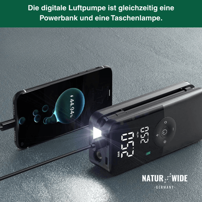 Akku-Reifenkompressor mit Display & Powerbank – Ansicht 10