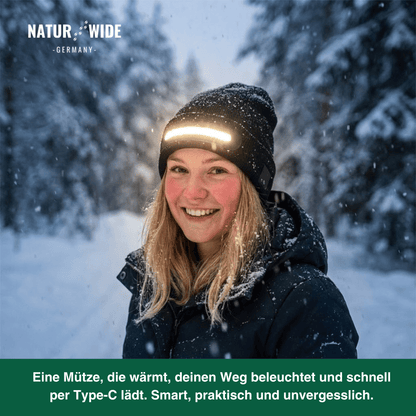 LED-Mütze mit Licht, USB-Akku, unisex – Ansicht 2