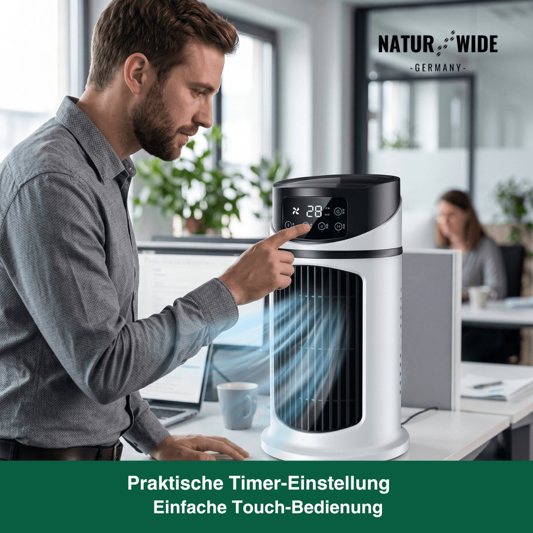 Mini-Luftkühler mit USB, Ventilator & Befeuchter – Ansicht 8