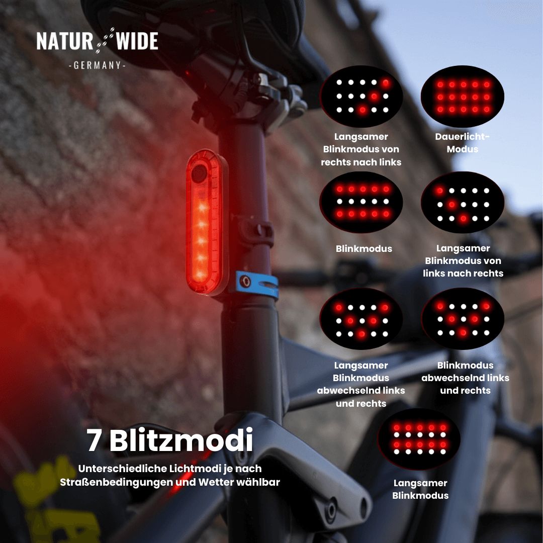 Fahrradlicht-Set mit 1200-Lumen-Frontlicht – Ansicht 4