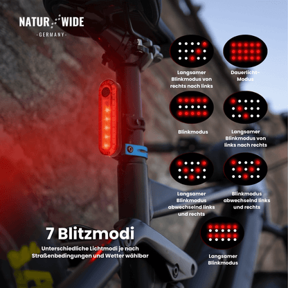 Fahrradlicht-Set mit 1200-Lumen-Frontlicht – Ansicht 4