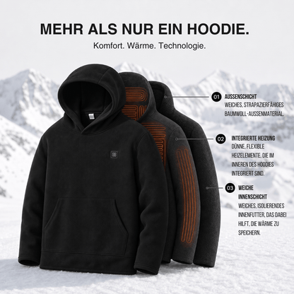 USB beheizter Hoodie mit Reißverschluss, unisex – Ansicht 7