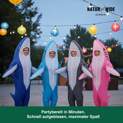 Aufblasbares Hai-Kostüm für Kind & Erwachsene – Ansicht 5