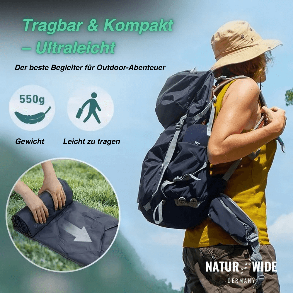 Ultraleichte Isomatte ohne Kopfteil, 550 g – Ansicht 3