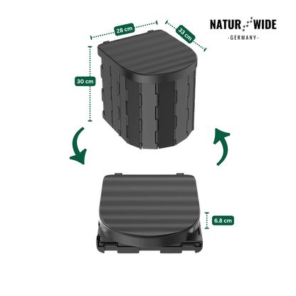 Faltbare Campingtoilette bis 200 kg, 1,85 kg – Ansicht 16