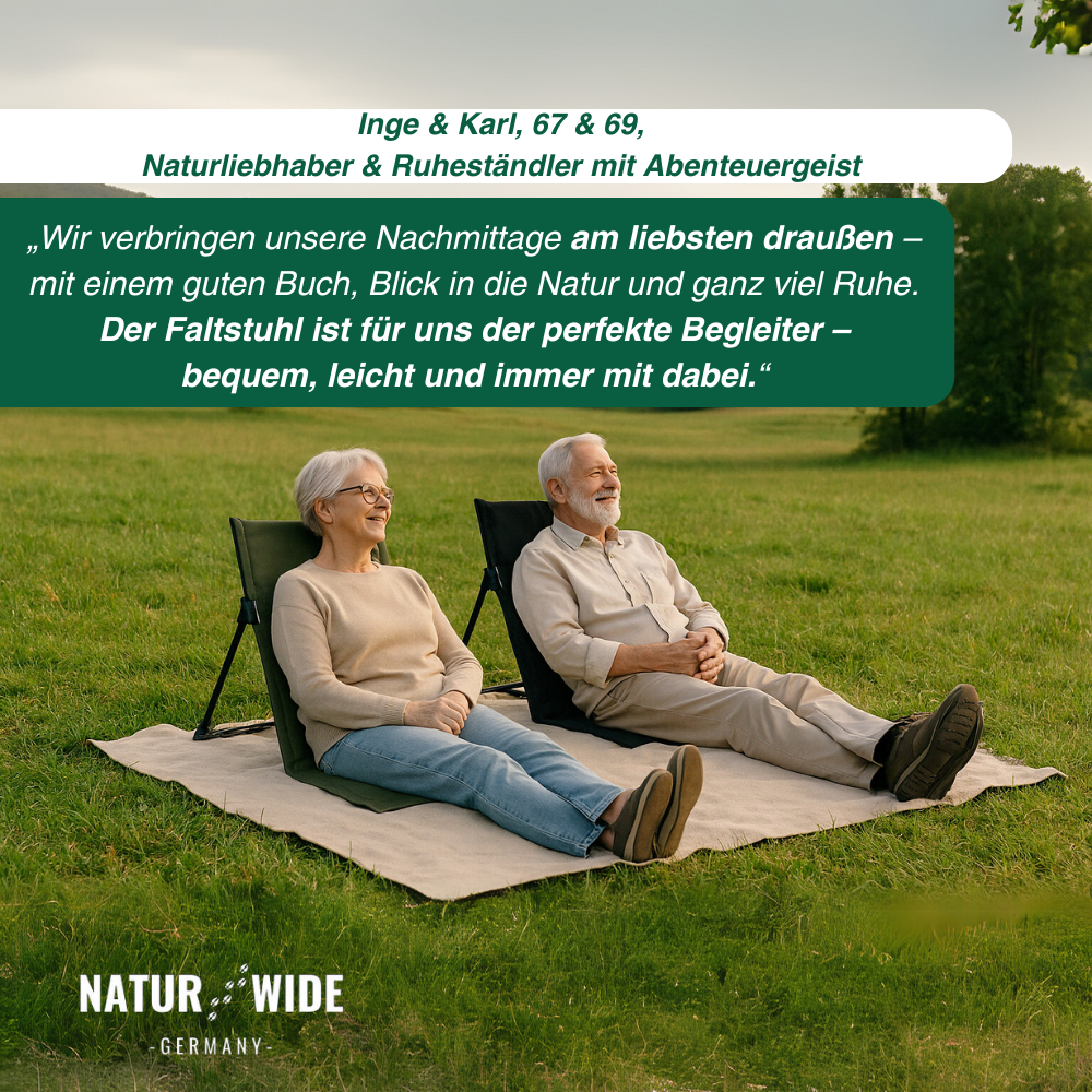 SitzFix Bodenstuhl mit Rückenlehne, nur 500 g – Ansicht 3