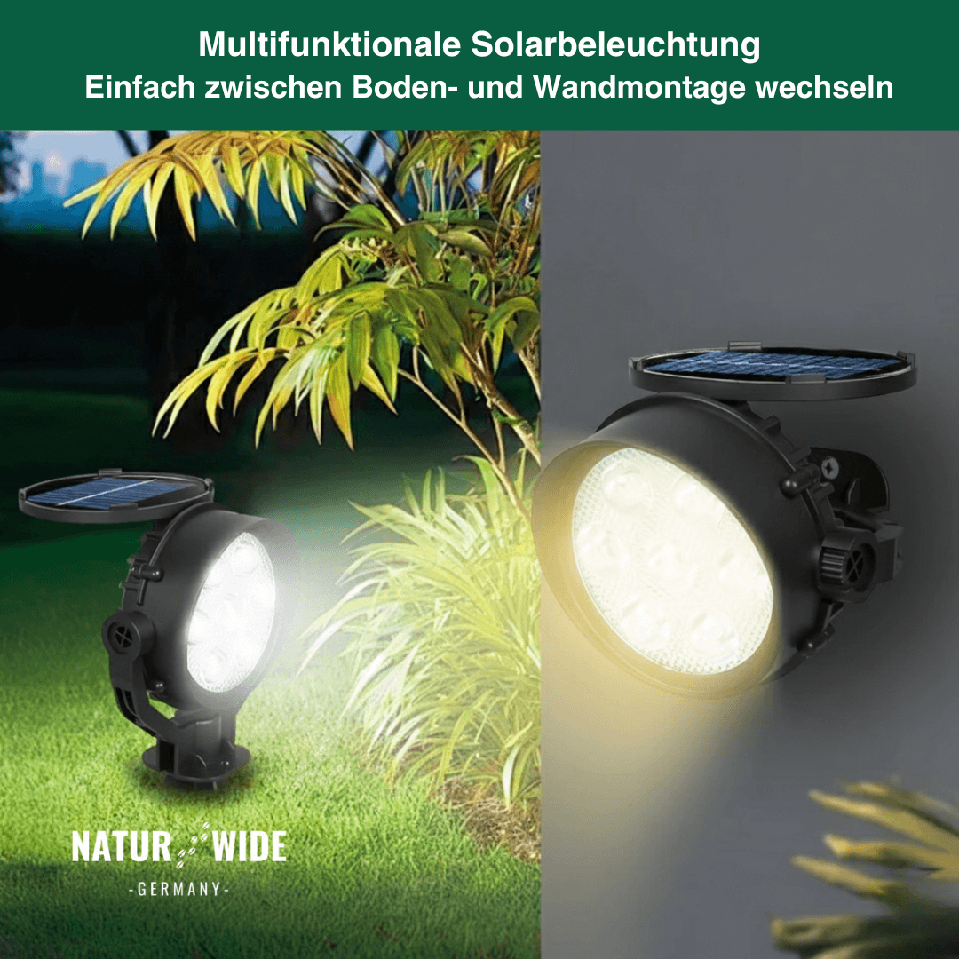 Solar-Gartenstrahler 2er-Set, IP65, verstellbar – Ansicht 13