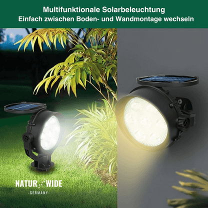 Solar-Gartenstrahler 2er-Set, IP65, verstellbar – Ansicht 13