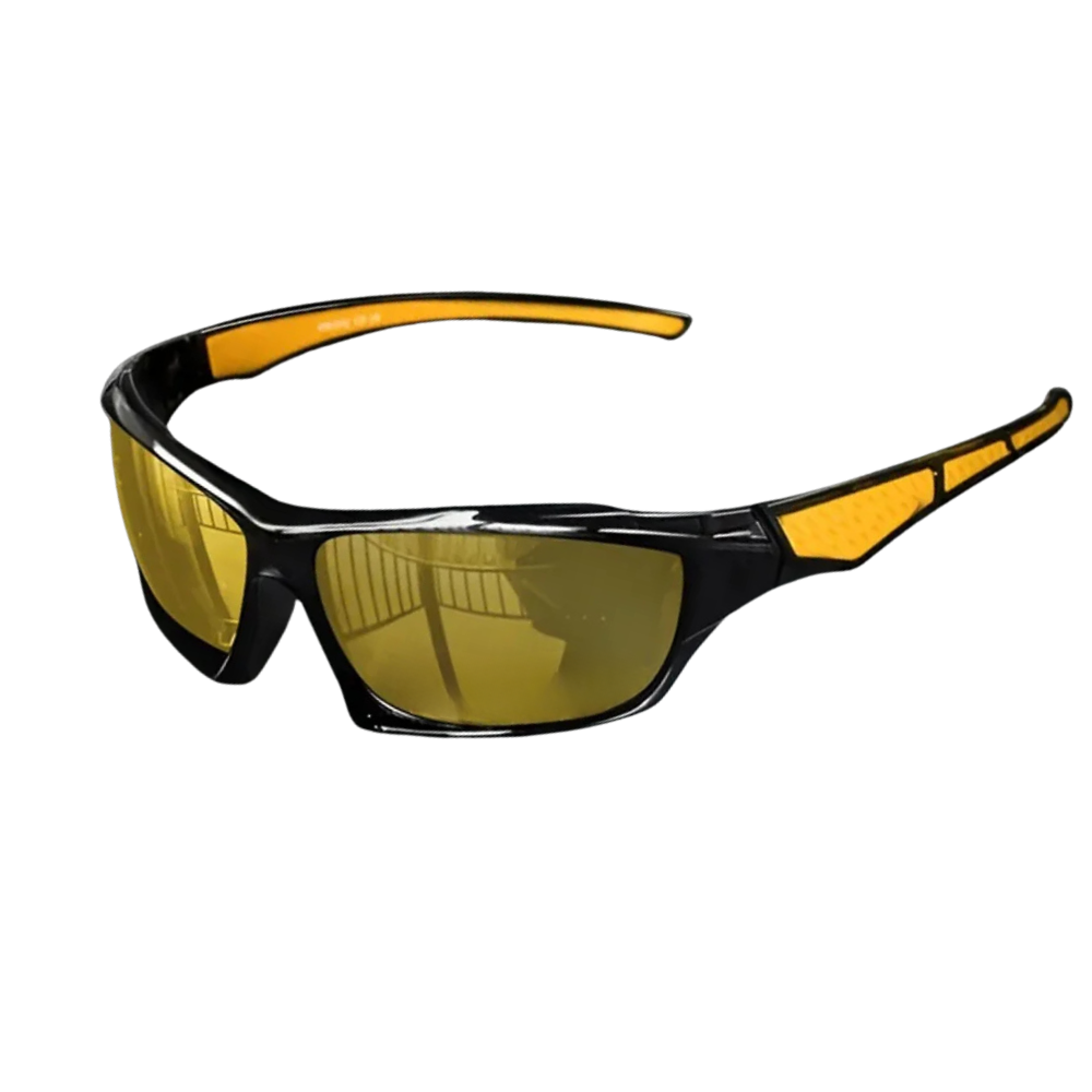 Polarisierte Sportsonnenbrille mit UV400-Schutz – Gelb