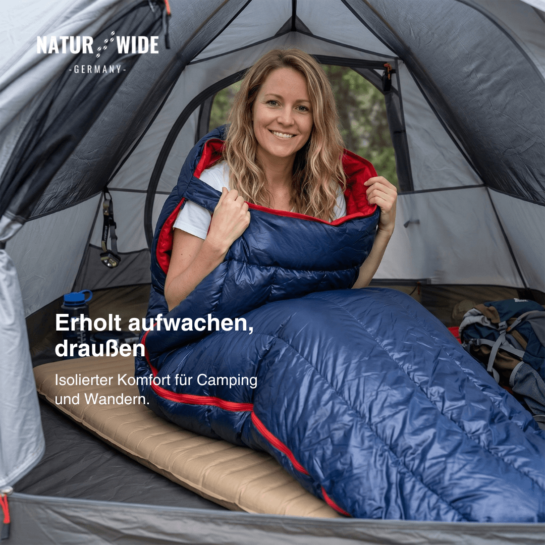 Daunenschlafsack 90 % Gänsedaunen, 725 g – Ansicht 9