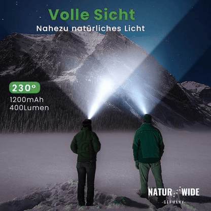 Stirnlampe Pro mit 400 Lumen, USB-C, Rotlicht – Ansicht 9